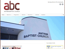 Tablet Screenshot of antrimbaptistchurch.org